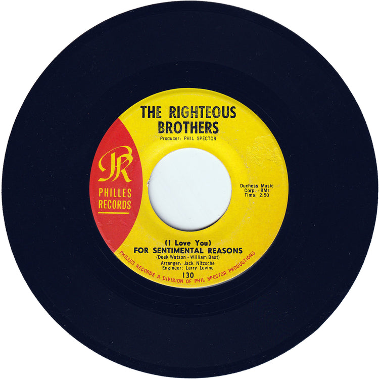 The Righteous Brothers - Ebb Tide / (I Love You) For Sentimental Reasons