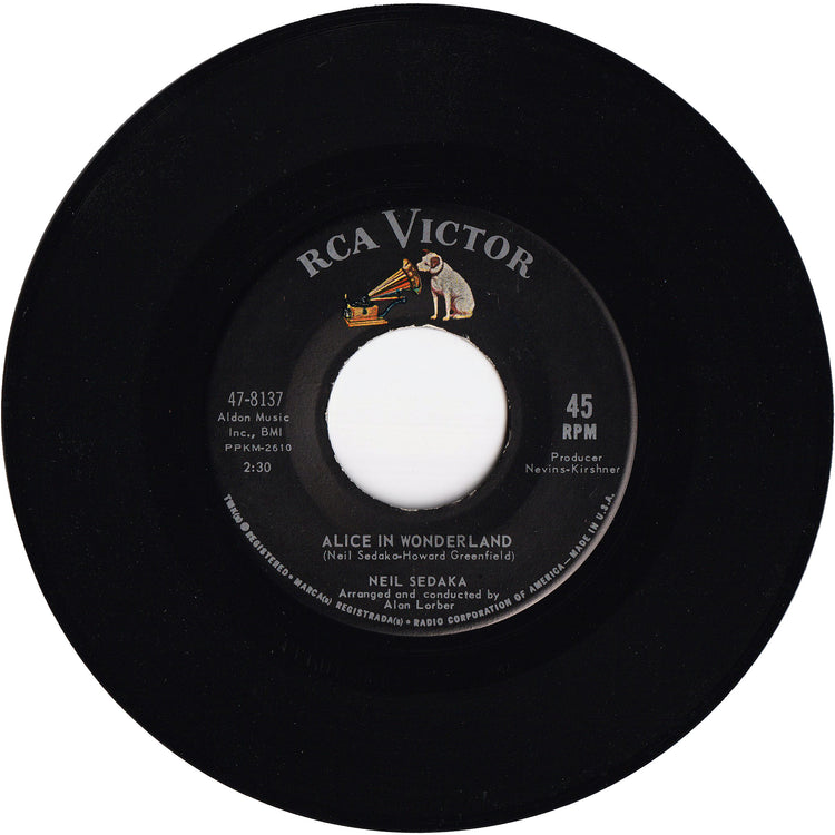 Neil Sedaka - Alice Wonderland / Circulate (w/PS)