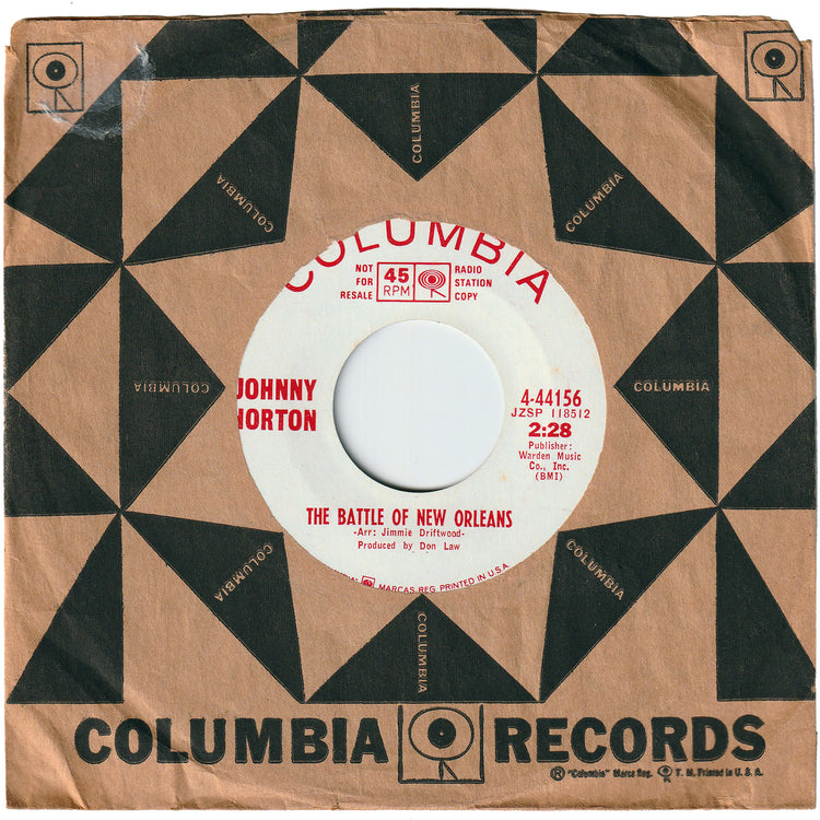 Johnny Horton - The Battle Of New Orleans / All For The Love Of A Girl (Promo)