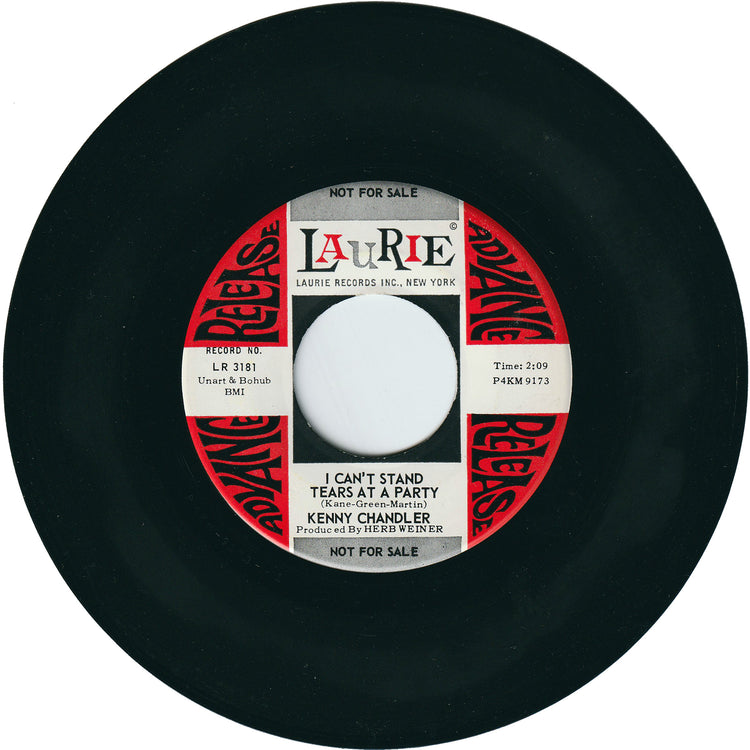 Kenny Chandler - I Tell Myself (Running After You) / I Can't Stand Tears At A Party (Promo)
