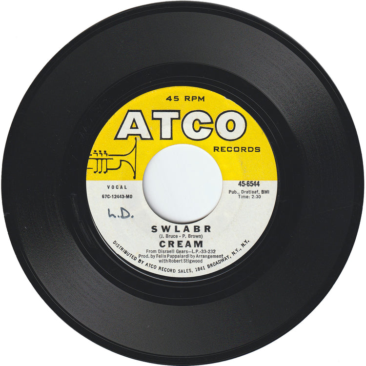 Cream - Sunshine Of Your Love / Swlabr