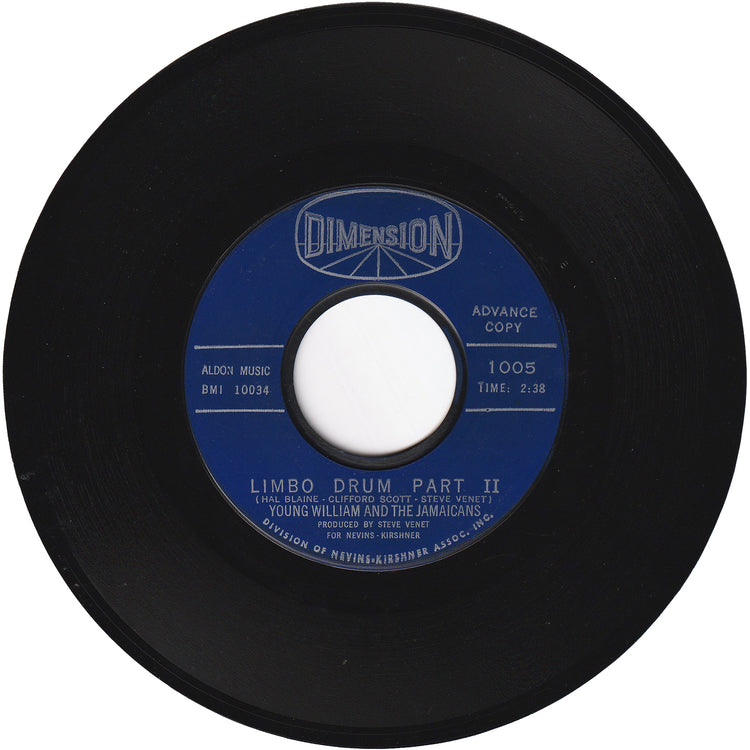 Young William & The Jamaicans - Limbo Drum Part 1 / Limbo Drum Part 2 (Promo)