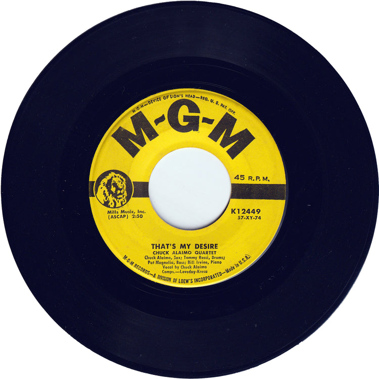 Chuck Alaimo Quartet - Leap Frog / That's My Desire