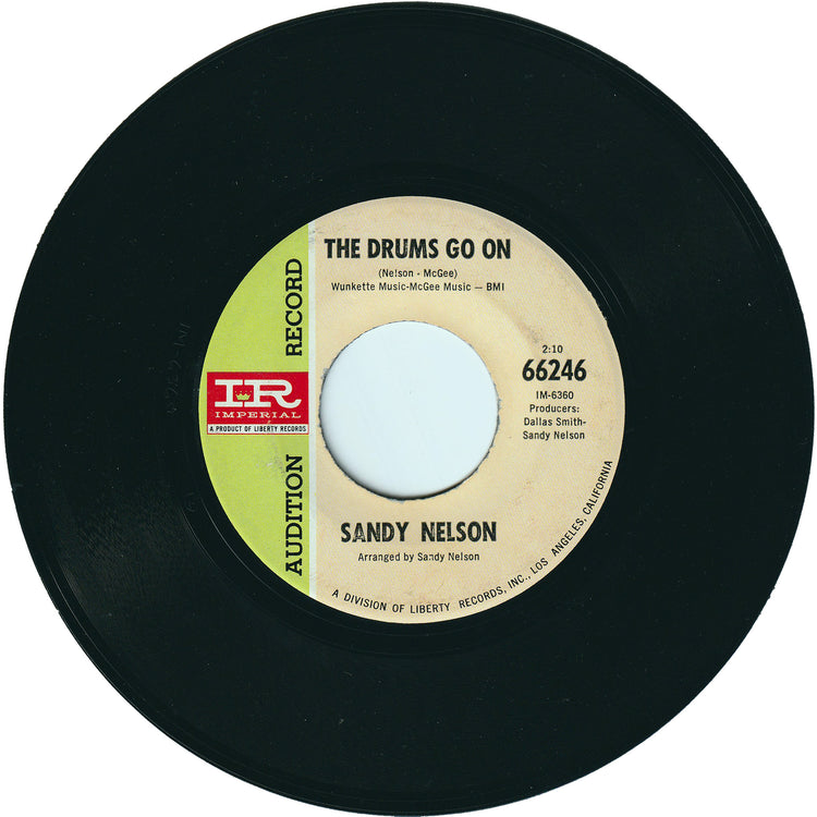 Sandy Nelson - The Drums Go On / The Drums Go On (Promo)