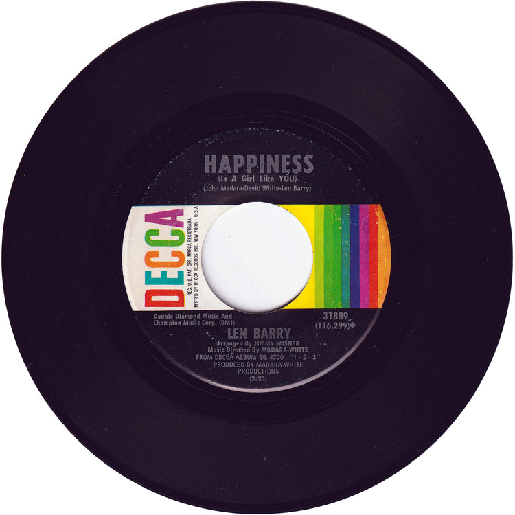 Len Barry - Like A Baby / Happiness (Is A Girl Like You)