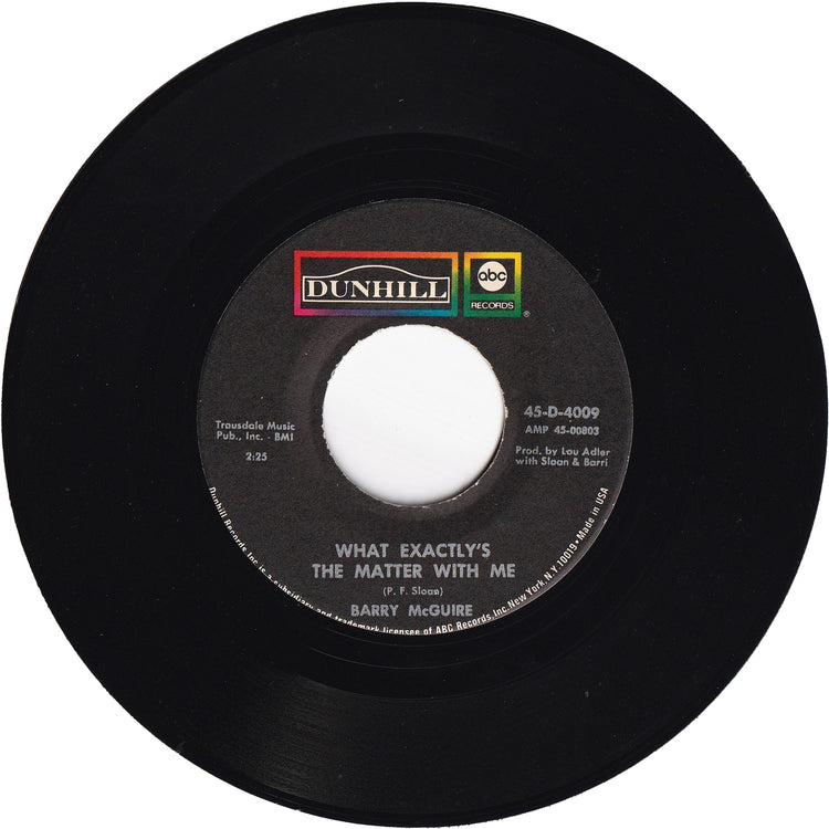 Barry McGuire - Eve of Destruction / What Exactly's The Matter With Me