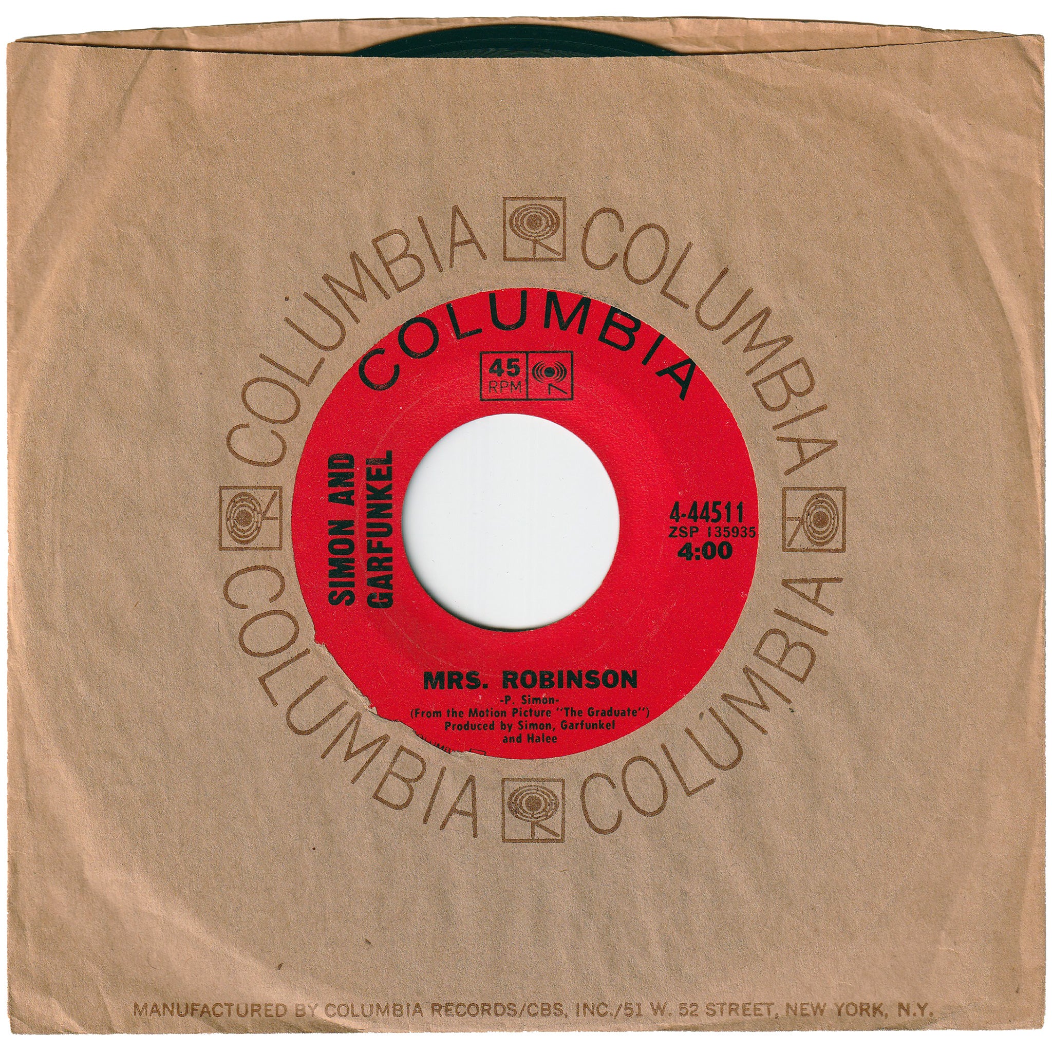 Simon & Garfunkel Mrs. Robinson / Old Friends/Bookends NIGHT BEAT RECORDS