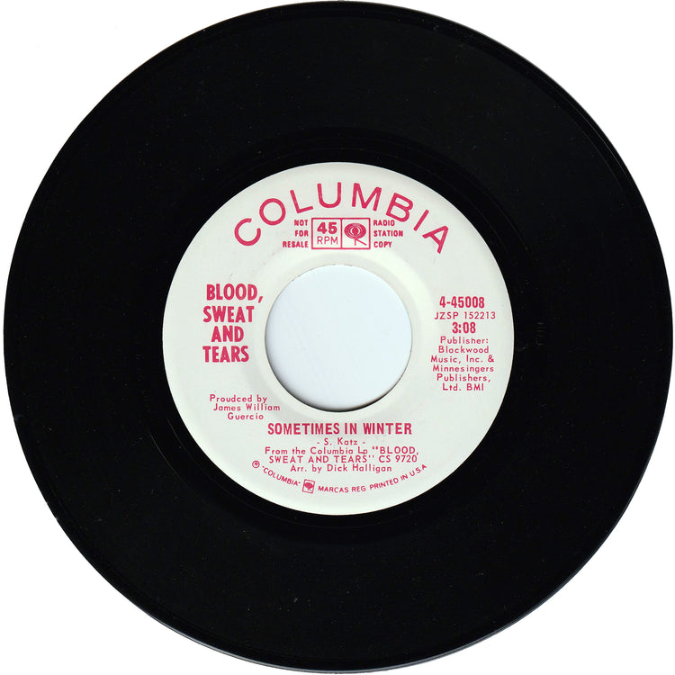 Blood, Sweat & Tears - And When I Die / Sometimes In Winter (Promo)