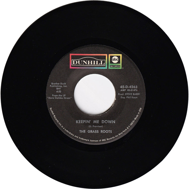 The Grass Roots - Temptation Eyes / Keepin' Me Down