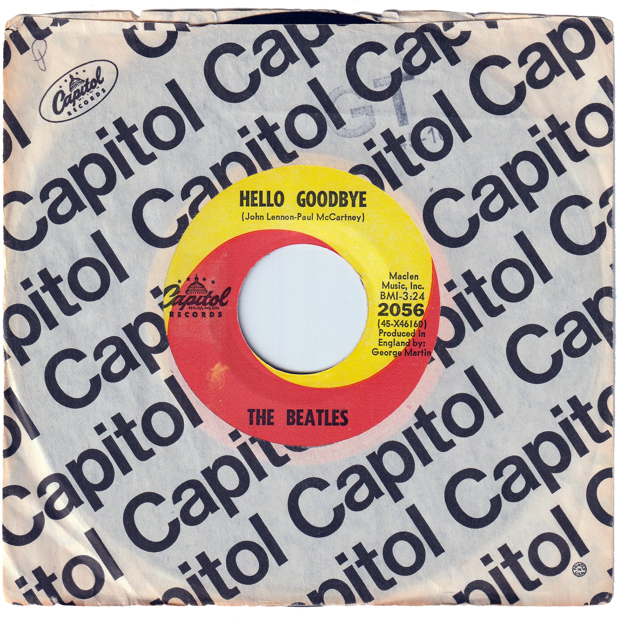 レコード　赤盤　ビートルズ　ハローグッドバイ　アイアムザウォルラス　送料込み The Beatles - Hello Goodbye / I Am The Walrus – NIGHT BEAT