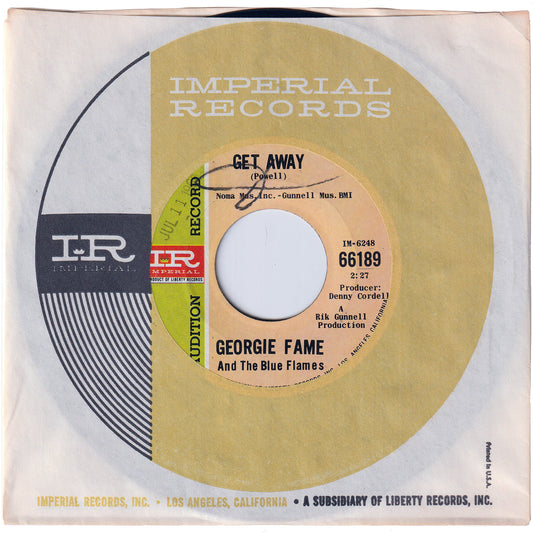 Georgie Fame & The Blue Flames - Get Away / El Bandido (Promo)