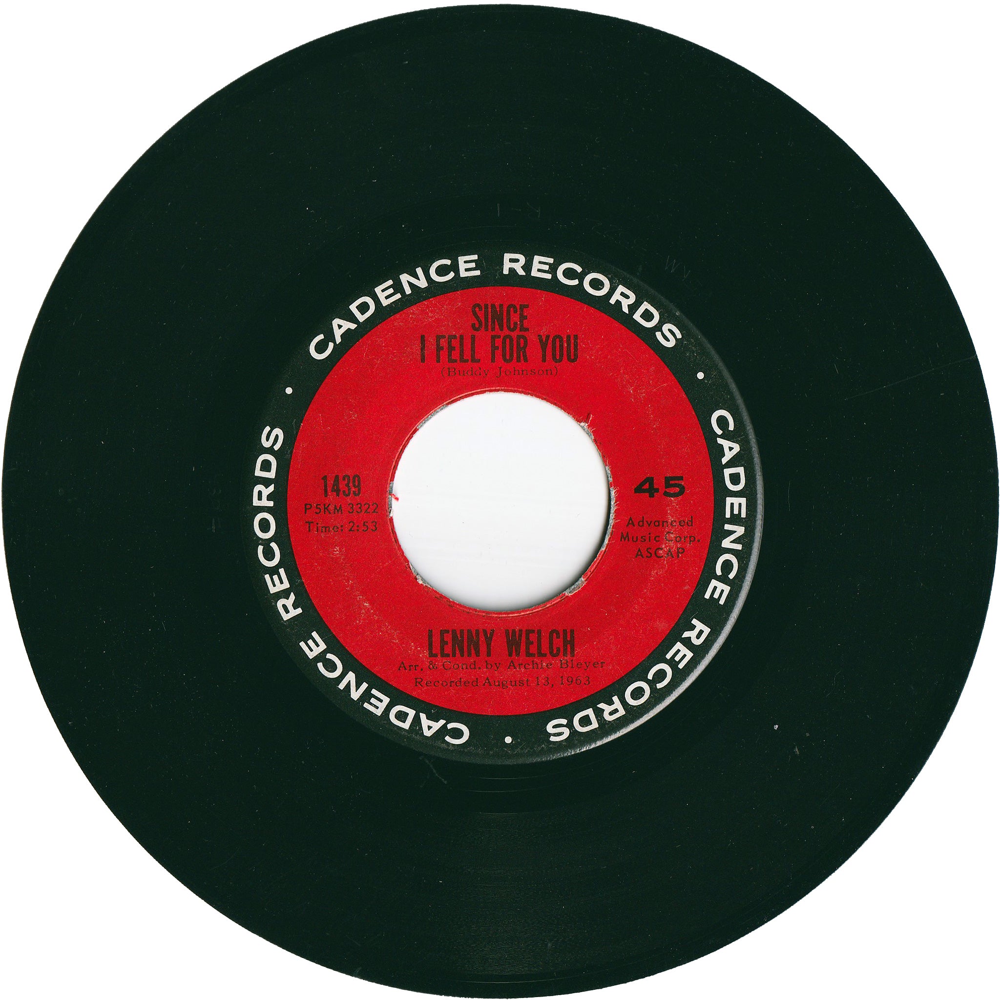 Lenny Welch - Since I Fell For You / Are You Sincere – NIGHT BEAT