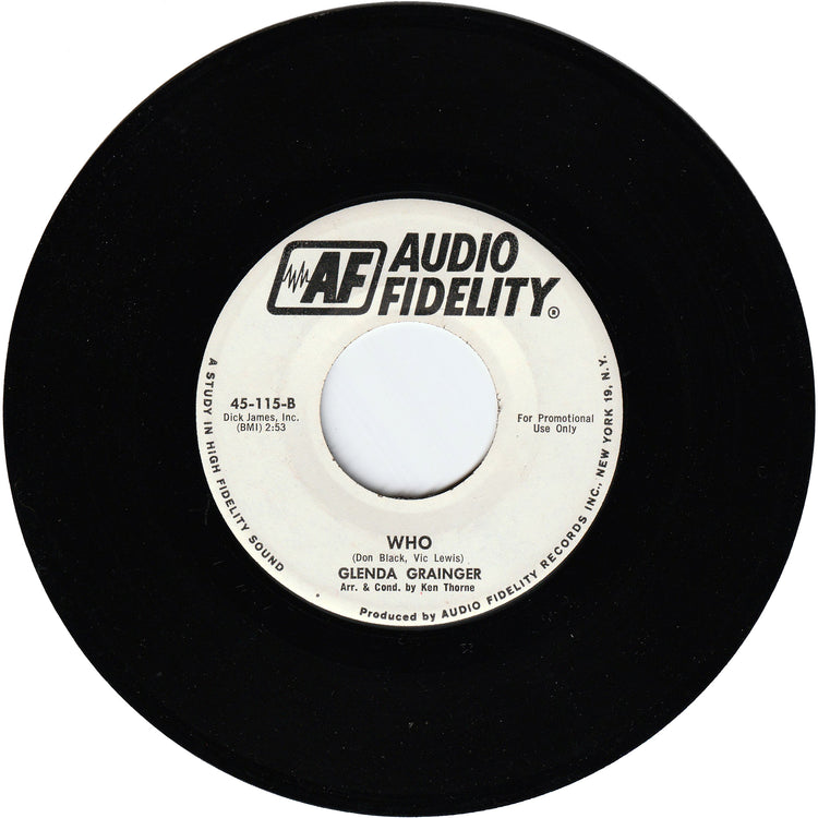 Glenda Grainger - Mr. Kiss Kiss Bang Bang / Who (Promo)