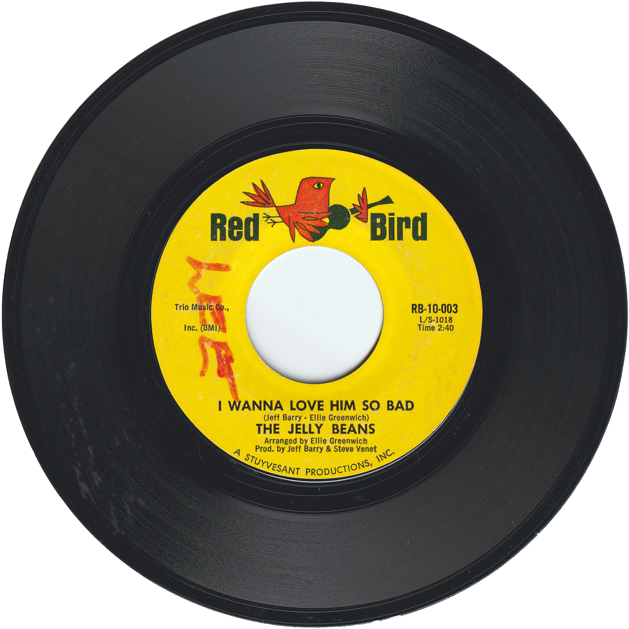 The Jelly Beans - I Wanna Love Him So Bad / So Long – NIGHT BEAT