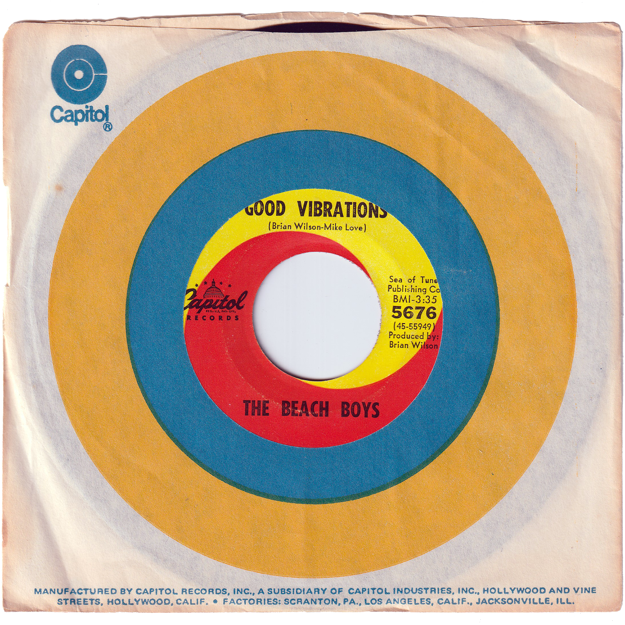 The Beach Boys - Good Vibrations / Let's Go Away For While – NIGHT The Beach Boys - Good Vibrations / Let's Go Away For While – NIGHT