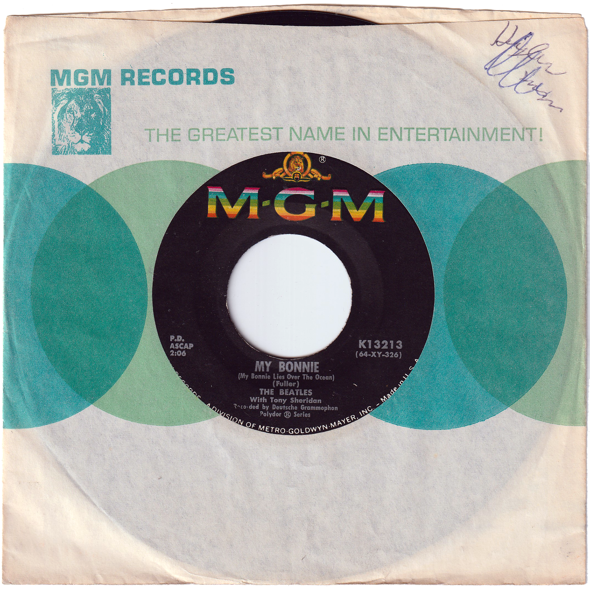 The Beatles with Tony Sheridan - My Bonnie / The Saints – NIGHT