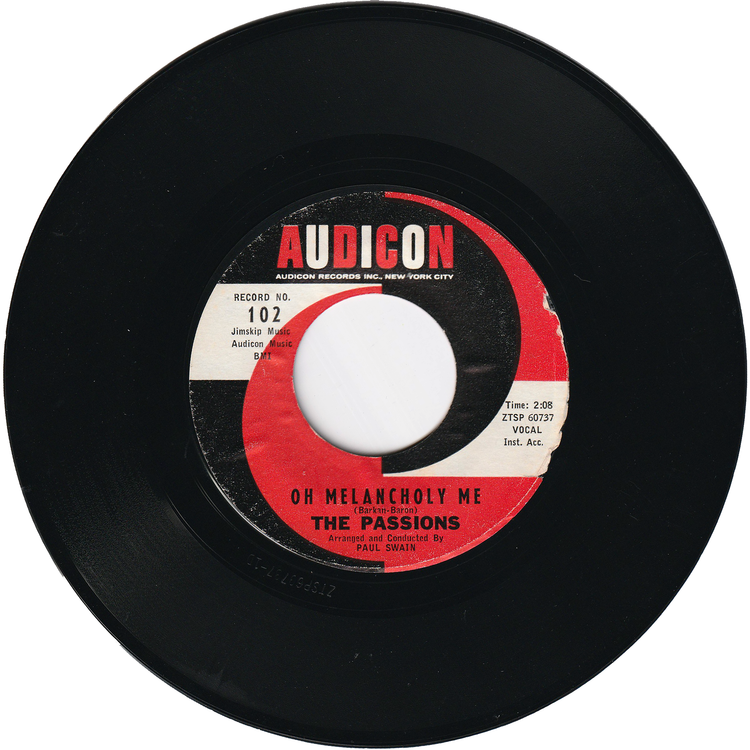 The Passions - Just To Be With You / Oh Melancholy Me (2nd.press)