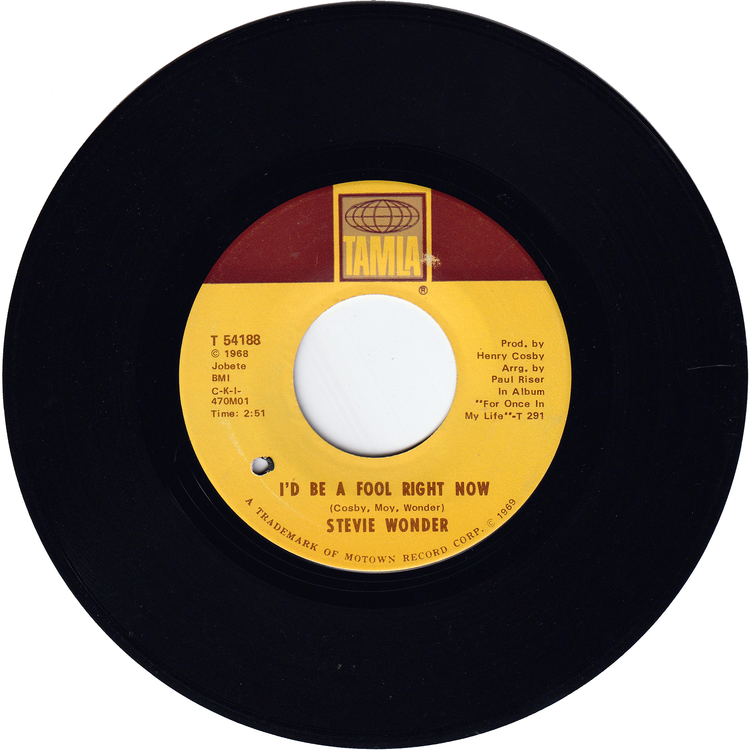 Stevie Wonder - Yester-Me, Yester-You, Yesterday / I'd Be A Fool Right Now