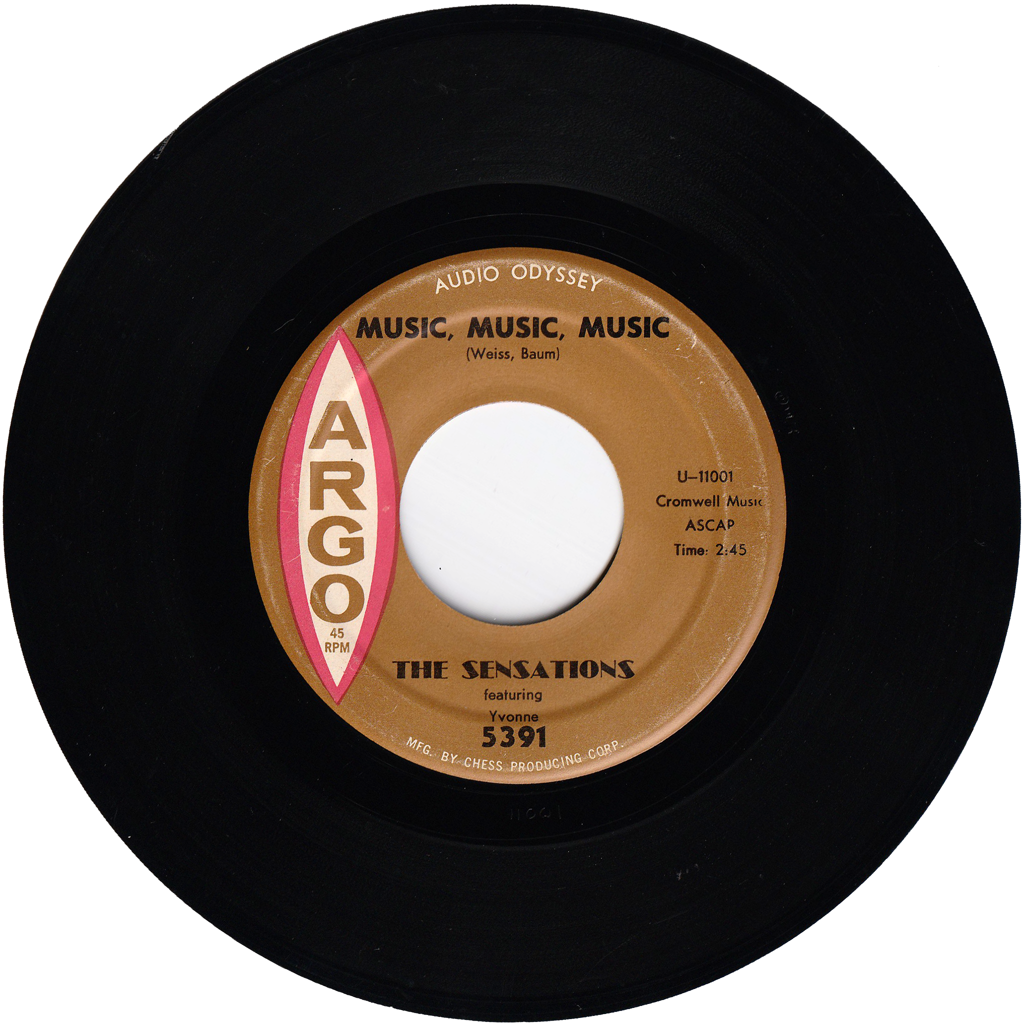 The Sensations - Music, Music, Music / A Part Of Me – NIGHT BEAT