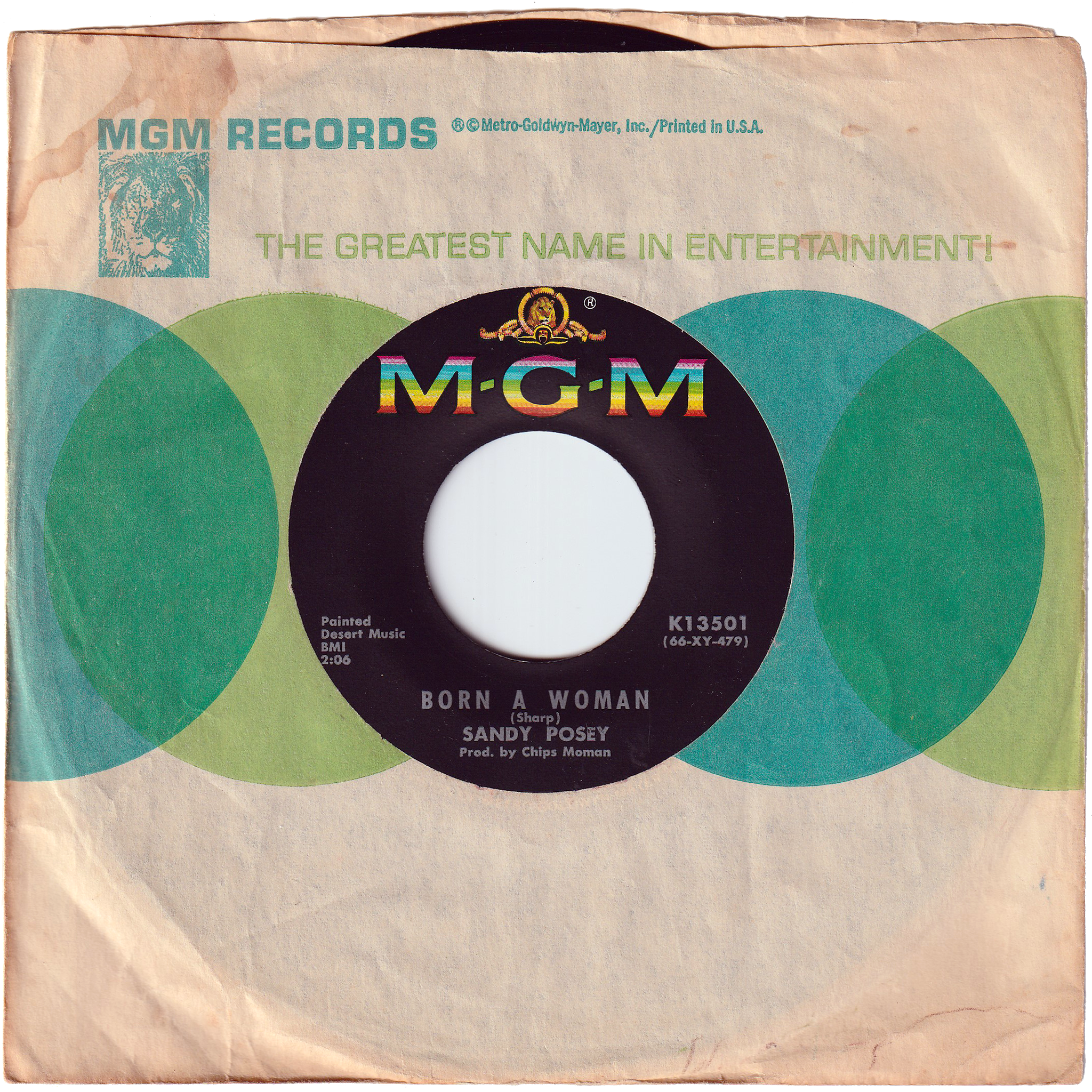 Sandy Posey - Born A Woman / Caution To The Wind – NIGHT BEAT RECORDS