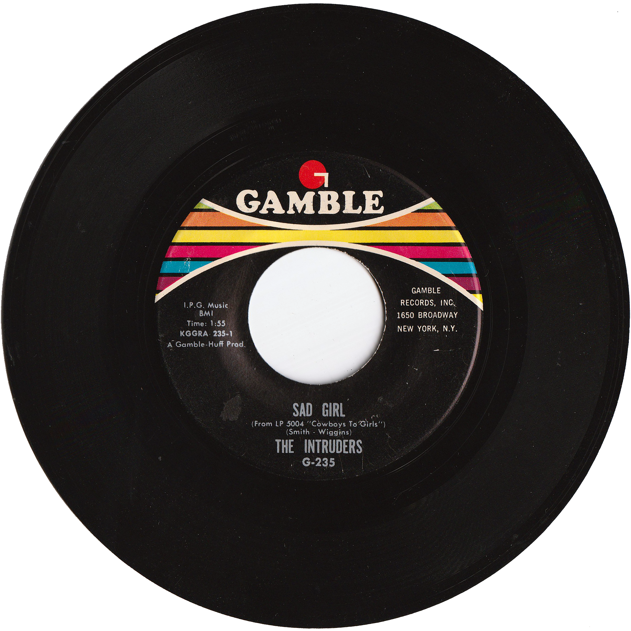 The Intruders - Sad Girl / Let's Go Downtown – NIGHT BEAT