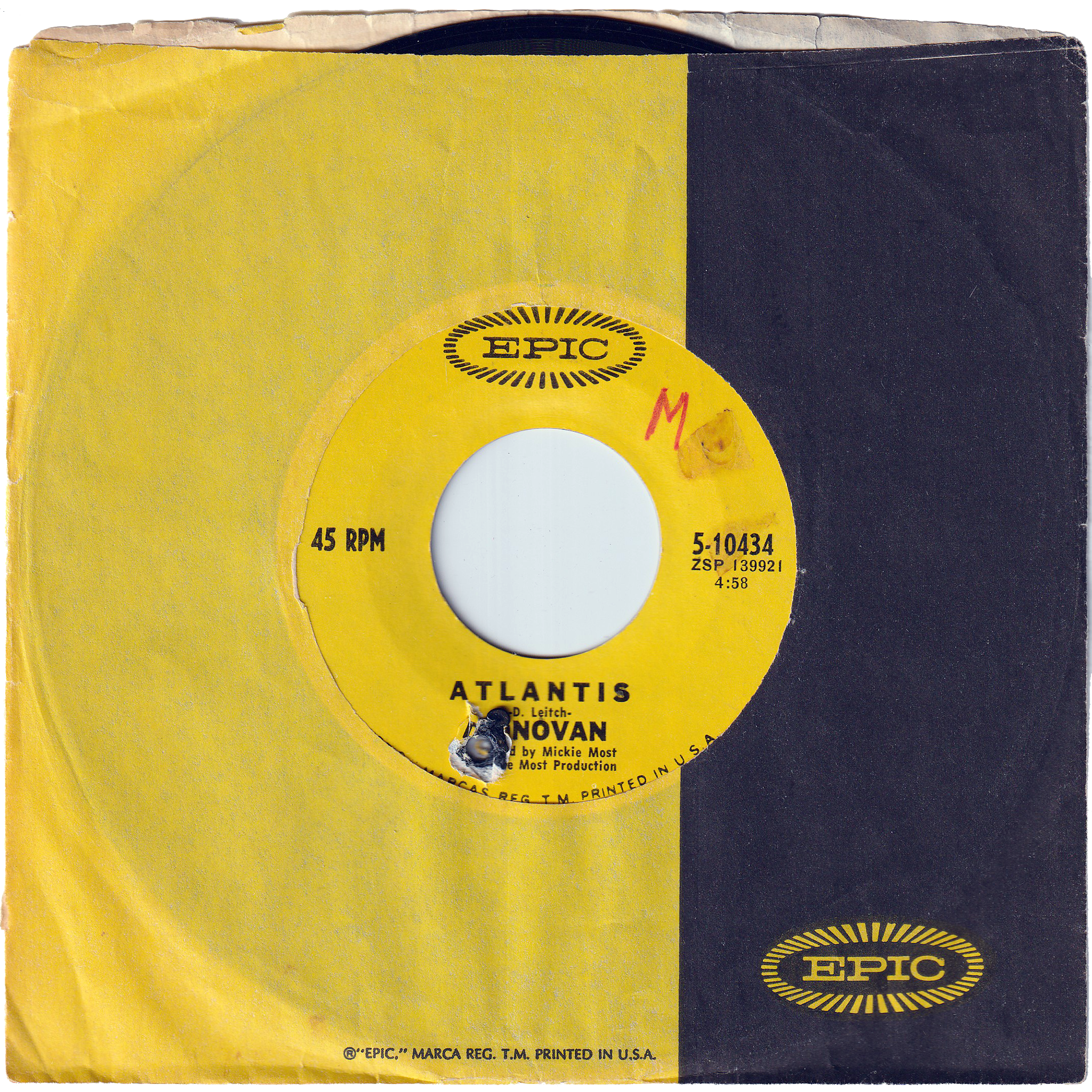 Donovan - Atlantic / To Susan On The West Coast Waiting – NIGHT Donovan - Atlantic / To Susan On The West Coast Waiting – NIGHT