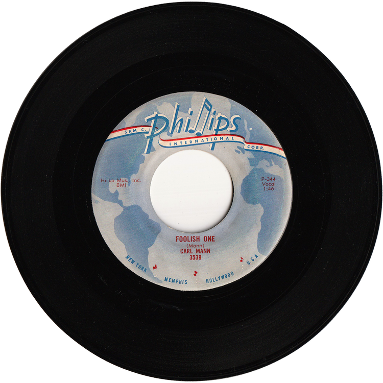 Carl Mann - Mona Lisa / Foolish One