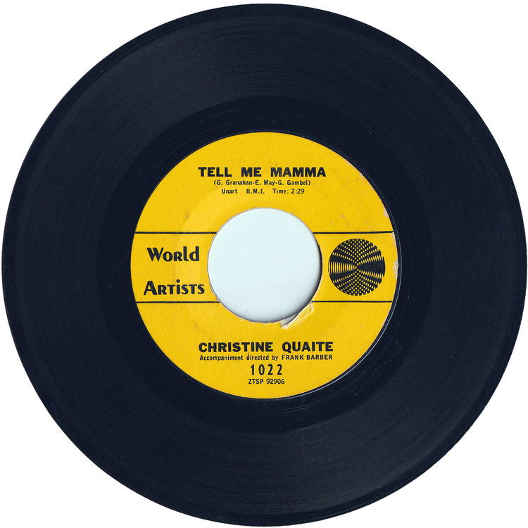 Christine Quaite - In The Middle Of The Floor / Tell Me Mama