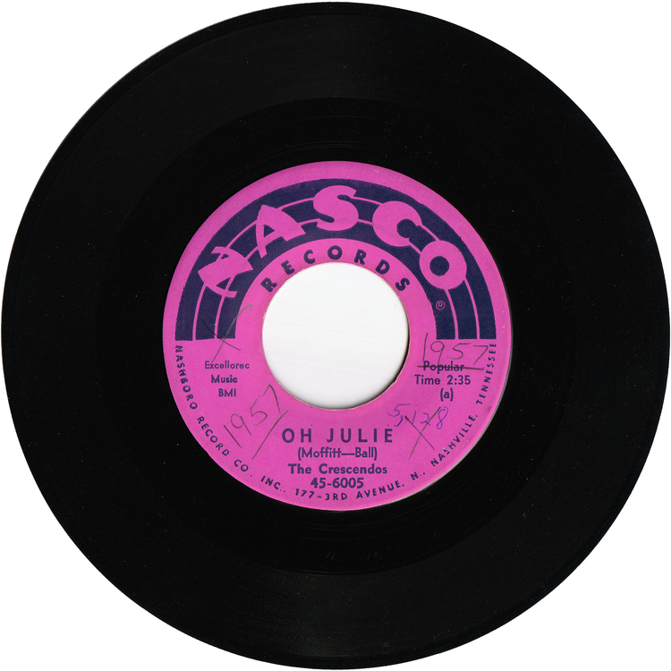 The Crescendos - Oh Julie / My Littele Girl