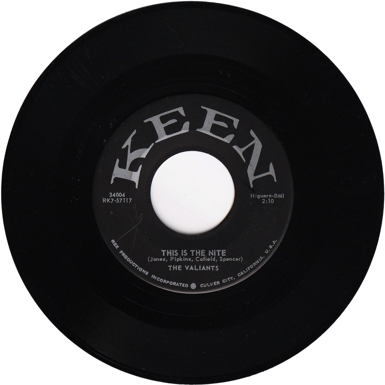 The Valiants - Good Golly Miss Molly / This Is The Nite