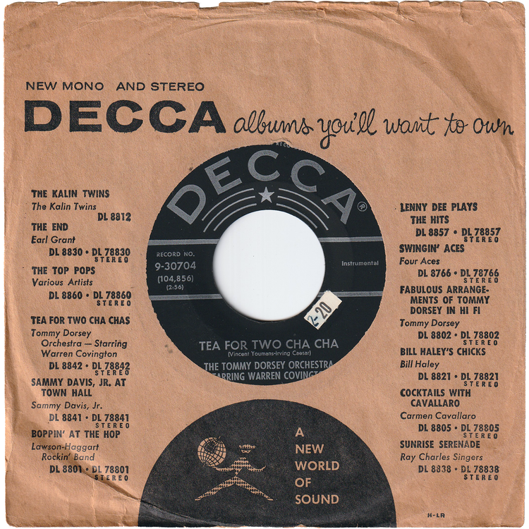 The Tommy Dorsey Orchestra - Tea For Two Cha Cha / My Baby Just Cares For Me