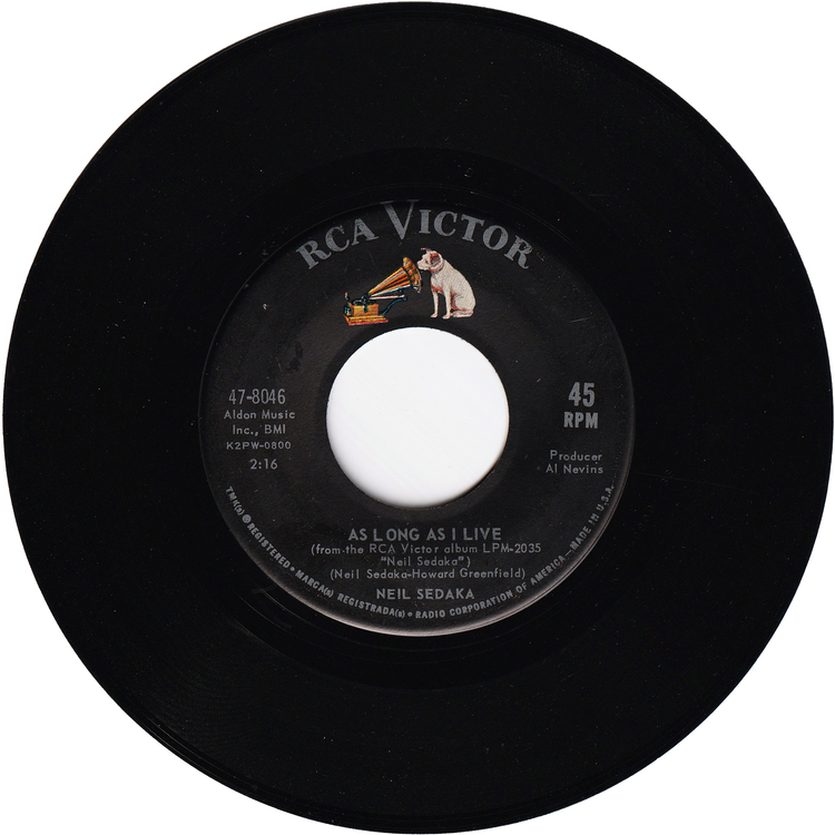 Neil Sedaka - Breaking Up Is Hard To Do / As Long As I Live