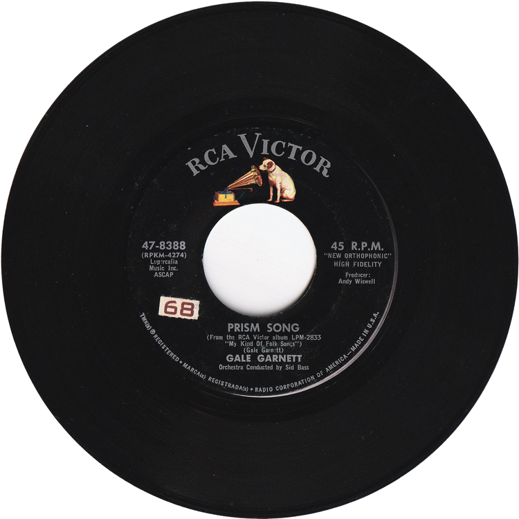 Gale Garnett - We'll Sing In The Sunshine / Prism Song