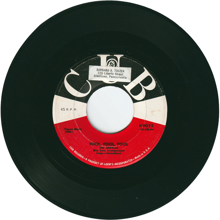 The Impalas - Sorry (I Ran All The Way Home) / Fool, Fool, Fool