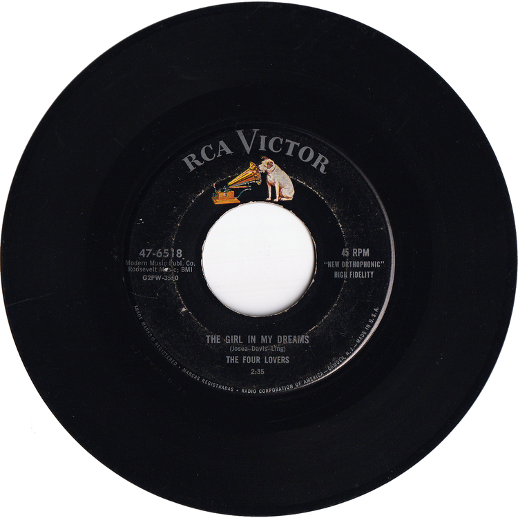 The Four Lovers - You're The Apple Of My Eye / The Girl In My Dreams