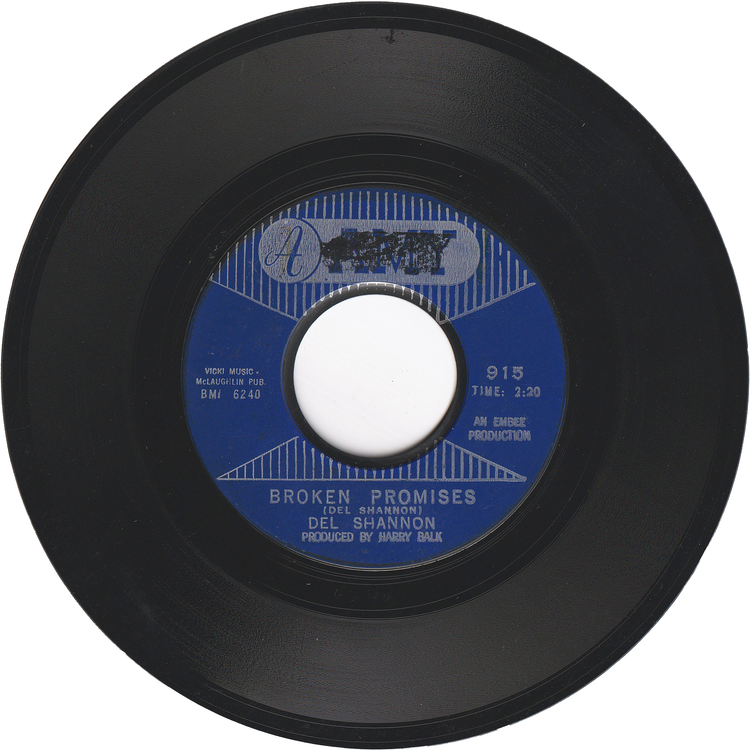 Del Shannon - Keep Searchin' (We'll Follow the Sun) / Broken Promises