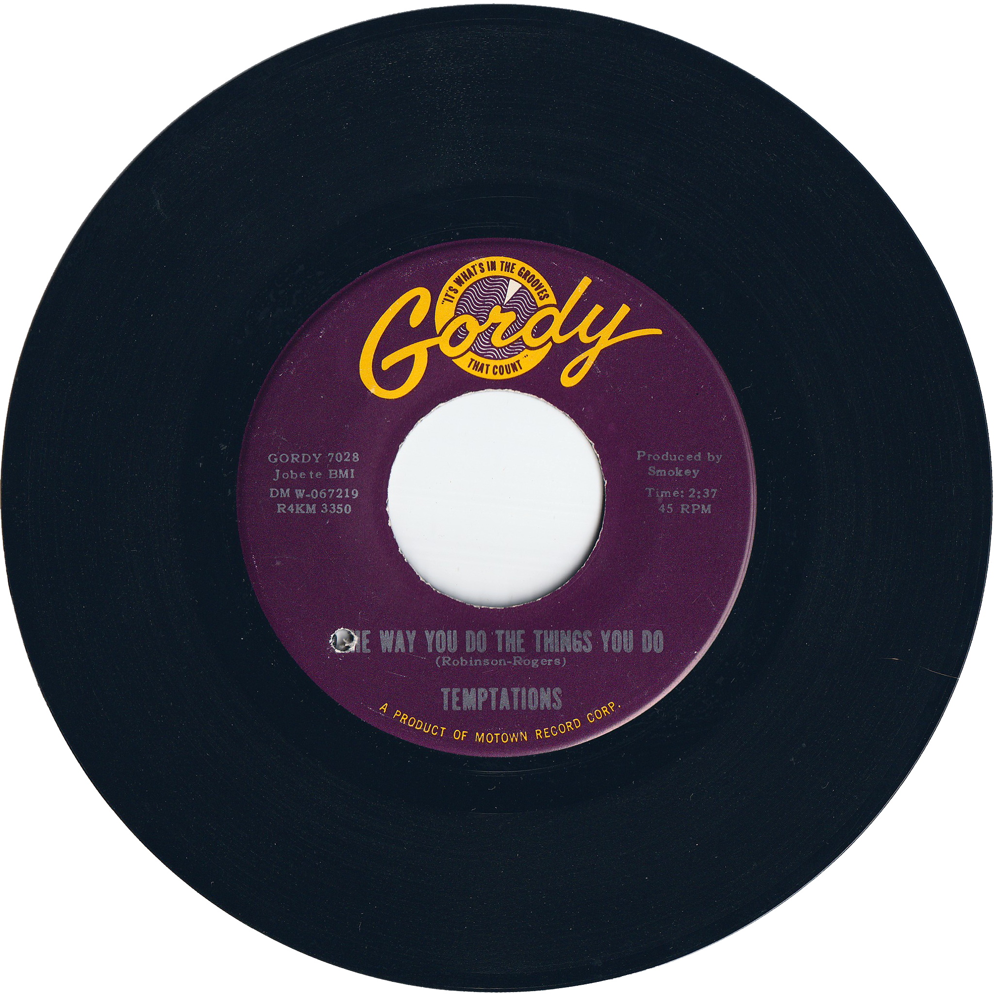 The Temptations - The Way You Do The Things You Do / Just Let Me