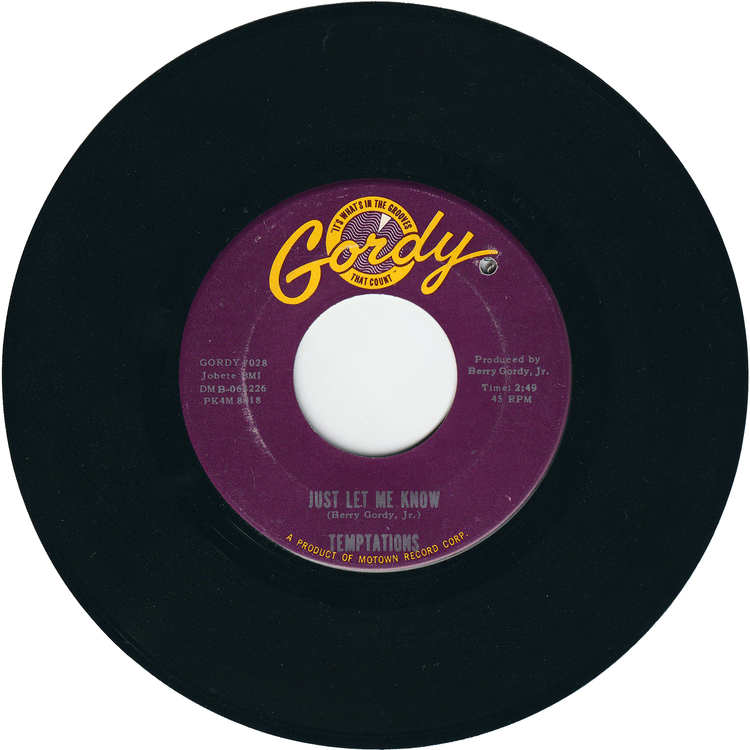 The Temptations - The Way You Do The Things You Do / Just Let Me Know