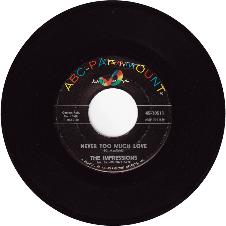 The Impressions - Talking About My Baby / Never Too Much Love