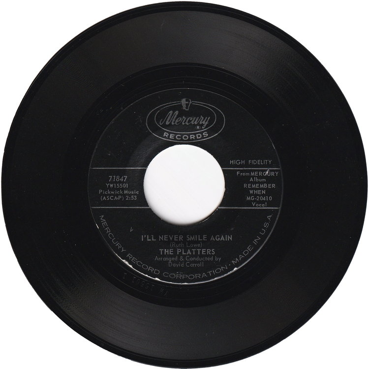 The Platters - You Don't Say / I'll Never Smile Again