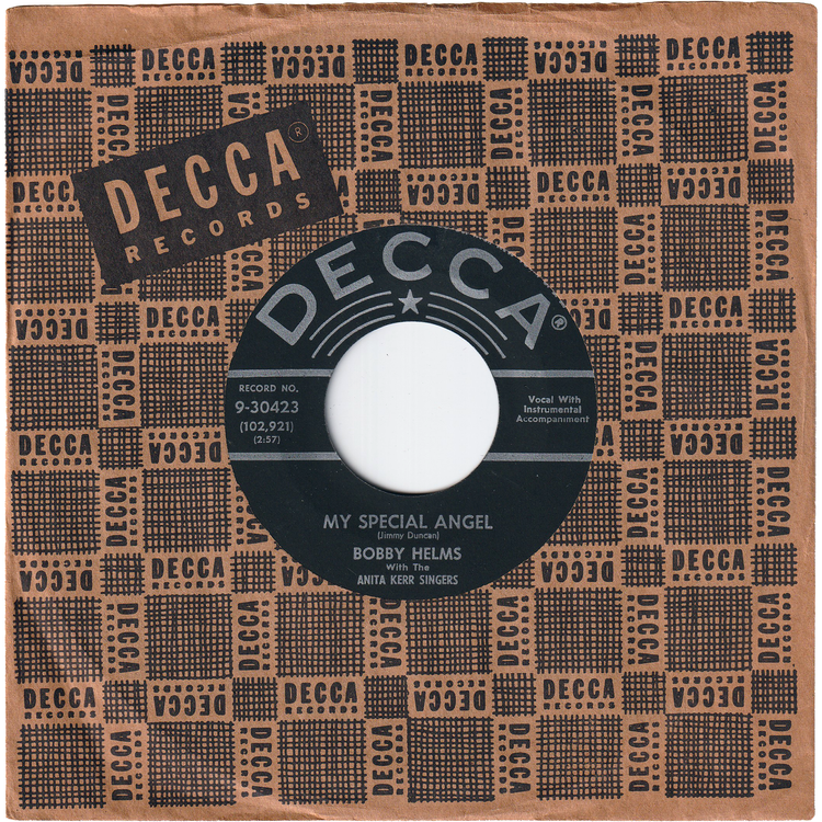 Bobby Helms - My Special Angel / Standing At The End Of My World (2nd.press)