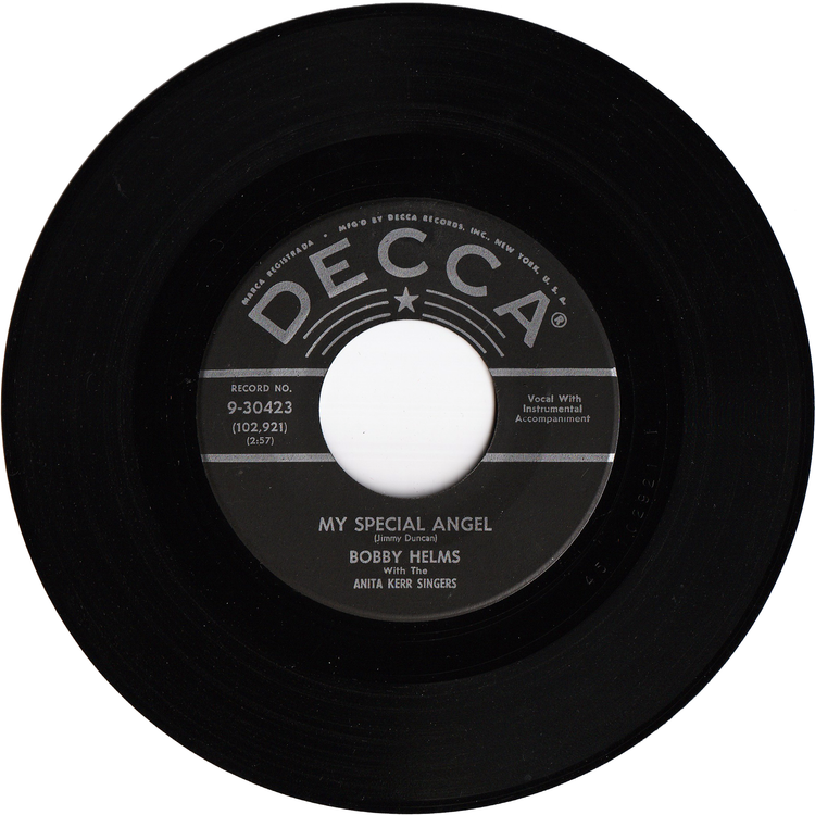 Bobby Helms - My Special Angel / Standing At The End Of My World (2nd.press)