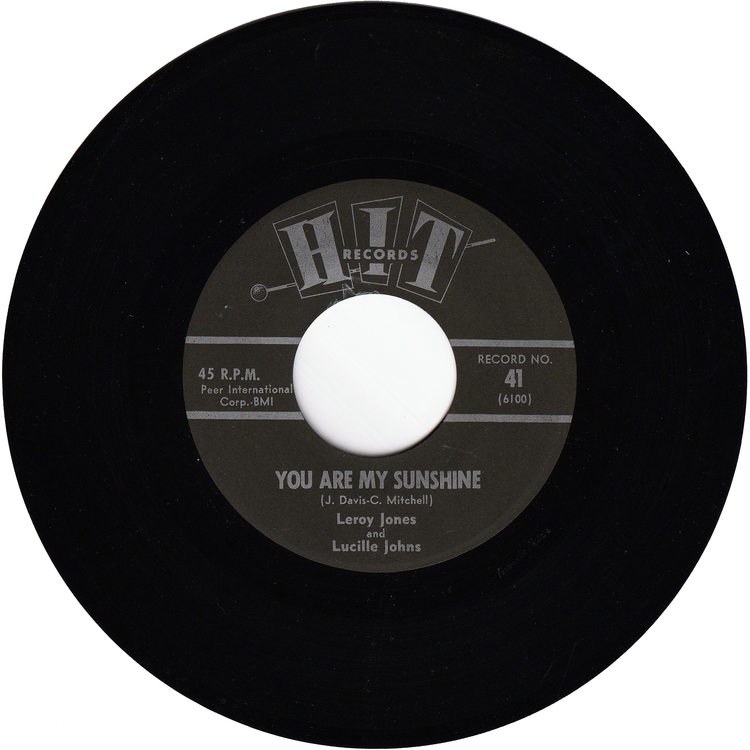 Leroy Jones & Lucille Johns - You Are My Sunshine / Alpha Zoe - Keep Your Hands Off My Baby