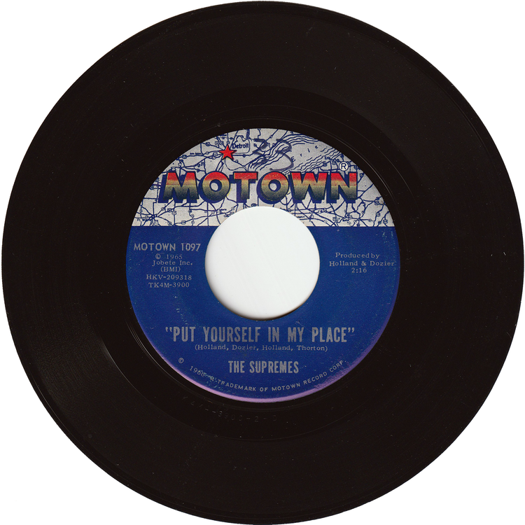 The Supremes - You Can't Hurry Love / Put Yourself In My Place
