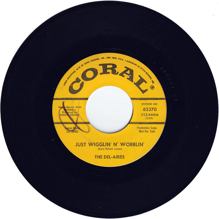 The Del-Aires- Just Wigglin' n' Wobblin' / Elaine (Promo)