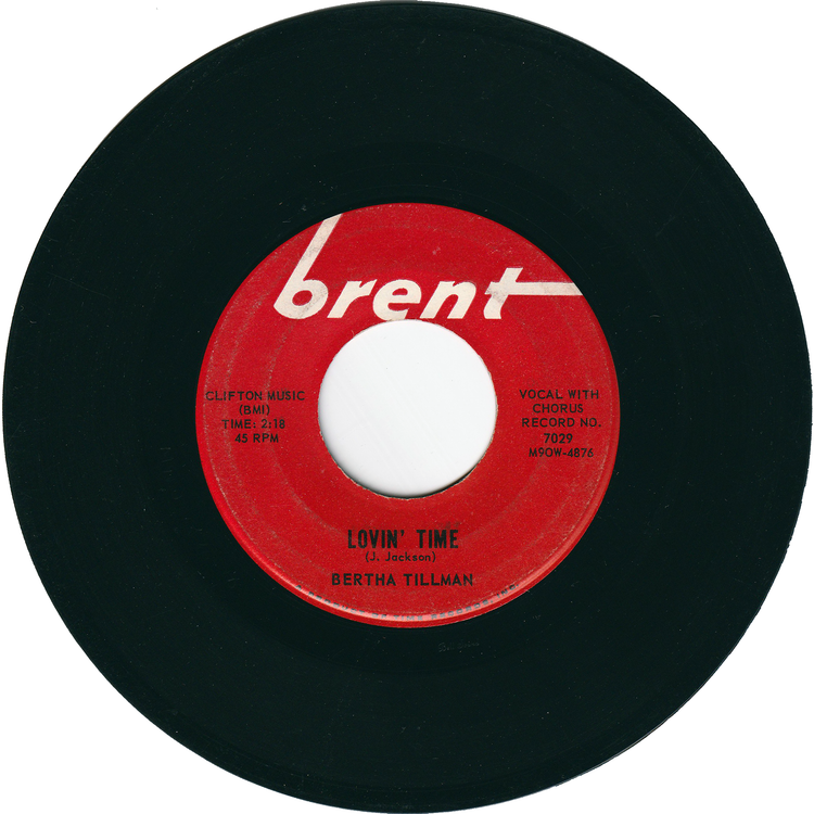 Bertha Tillman - Oh My Angel / Lovin' Time