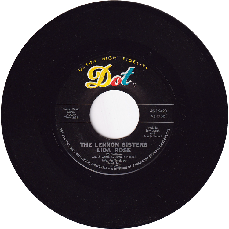 The Lennon Sisters - Bei Mir Bist Du Schoen / Lida Rose