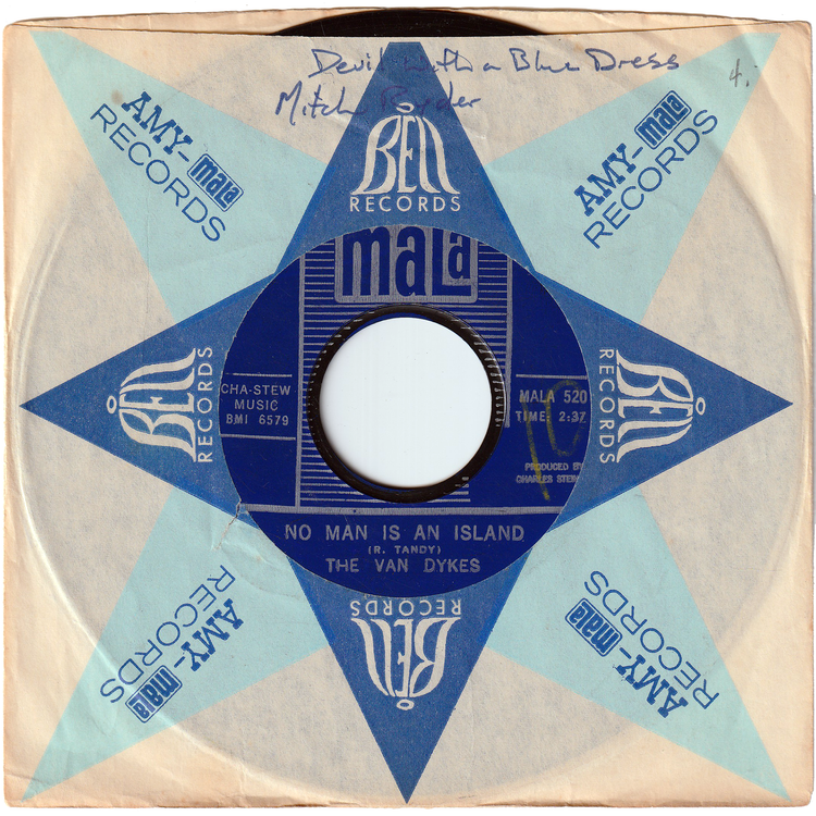 The Van Dykes - No Man Is An Island / I Won't Hold It Against You