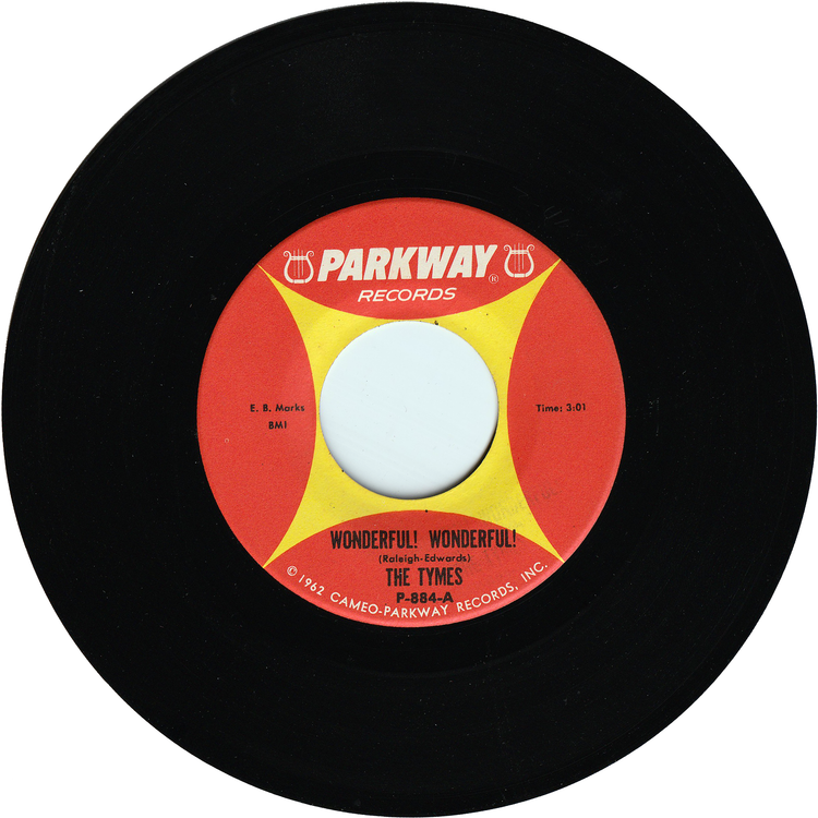 The Tymes - Wonderful! Wonderful! / Come With Me To The Sea (w/PS)