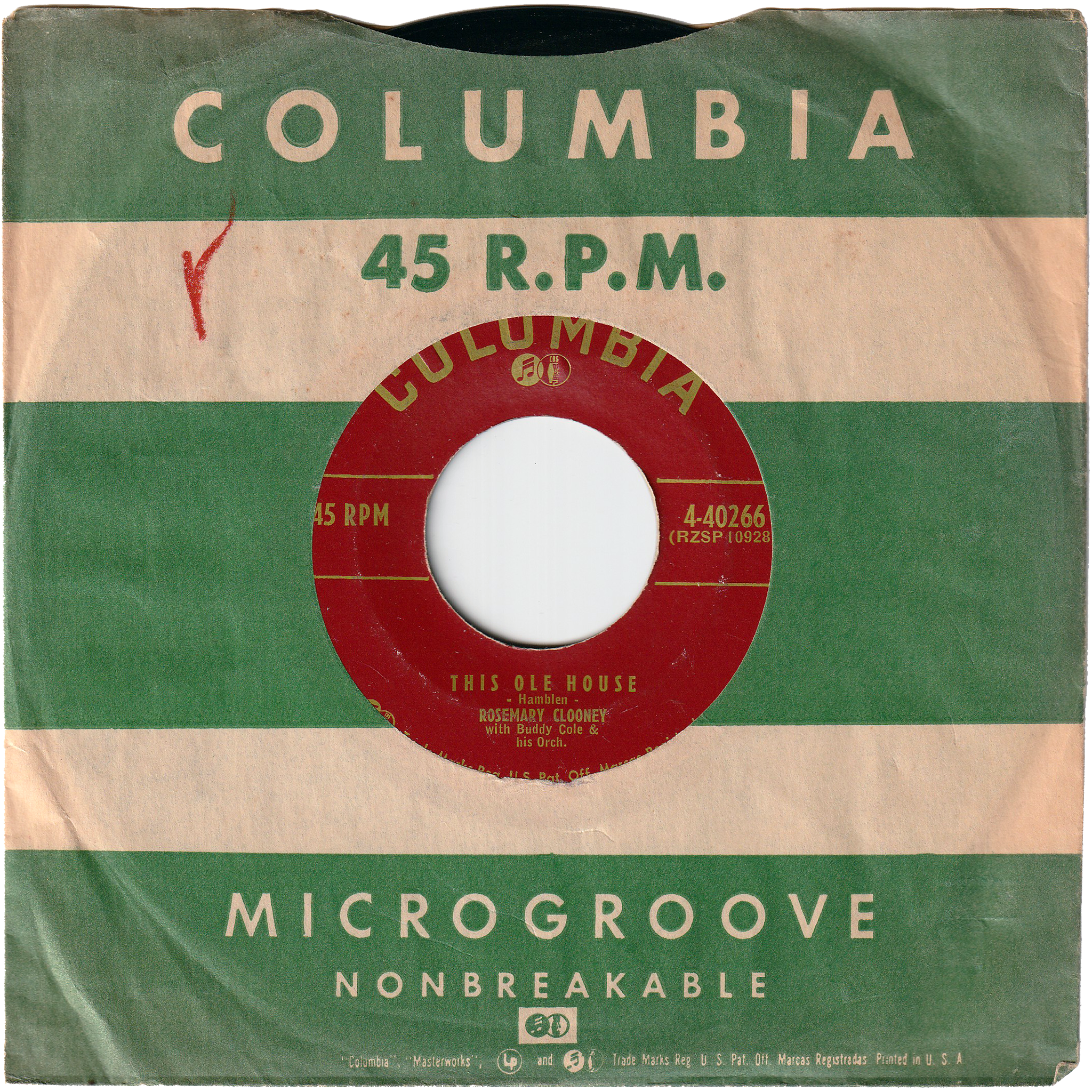 Rosemary Clooney - This Ole House / Hey There – NIGHT BEAT RECORDS